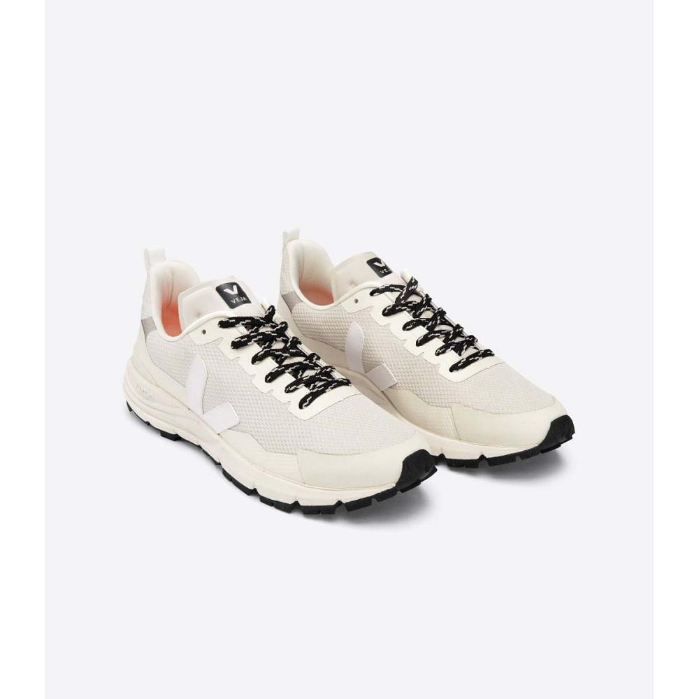 Veja DEKKAN ALVEOMESH Men's Running Shoes Beige/White | CA 138TCE